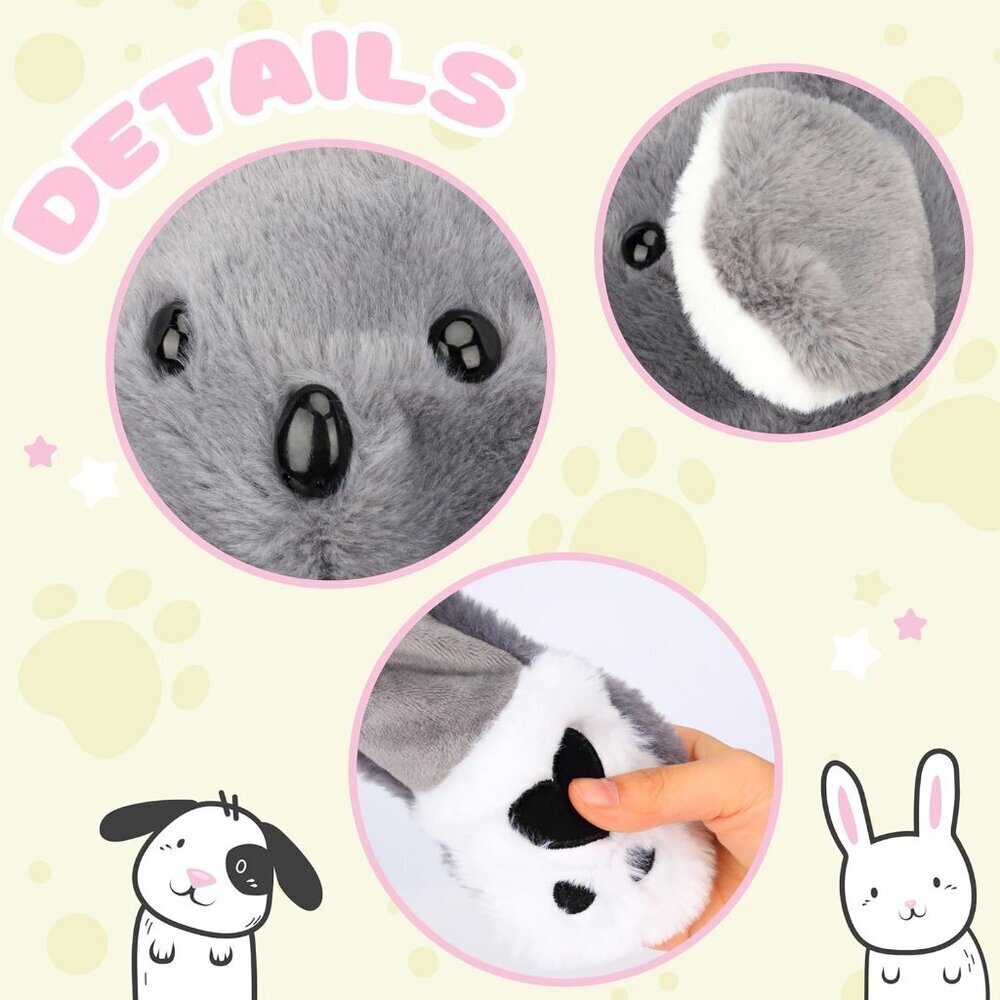 Kids Koala Animal Hat with Ears Moving Jumping Pop Up Beating Plush Holiday - Picture 4 of 7